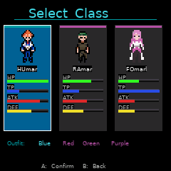 PSO Pocket class select