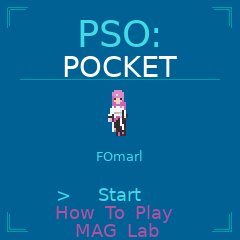 PSO Pocket start screen